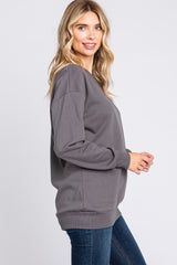 Charcoal Pullover Sweatshirt