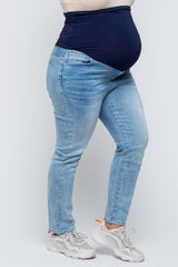 Light Blue Maternity Plus Skinny Jeans