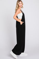 Black Wide Leg Overall