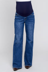 Blue Relaxed Maternity Jeans