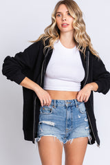 Black Hooded Jacket