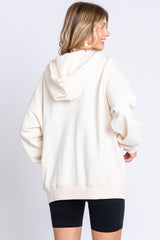 Cream Hooded Jacket