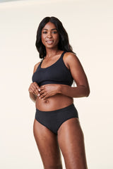 Black Tranquil Nursing Low Impact Sports Bra