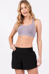 Grey Tranquil Maternity & Nursing Low Impact Sports Bra