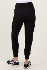 Black Cargo Pocket Jogger Pants