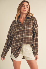 Brown Plaid Shirt