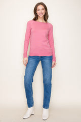 Mauve Knit Long Sleeve Top