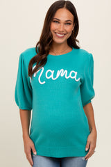 Teal Mama Maternity Sweater Top