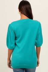 Teal Mama Maternity Sweater Top