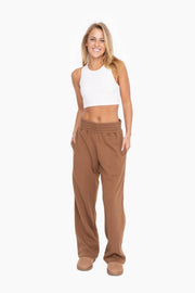 Brown Fleece Lined Lounge Pants