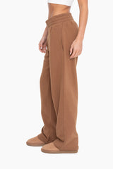 Brown Fleece Lined Lounge Pants