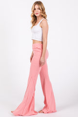 Pink Terry Flare Lounge Pants