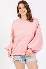 Pink Long Sleeve Crewneck