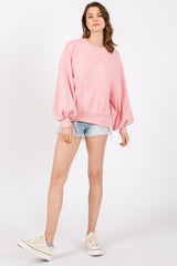 Pink Long Sleeve Crewneck