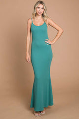 Emerald Green Ribbed Maternity Maxi Dress