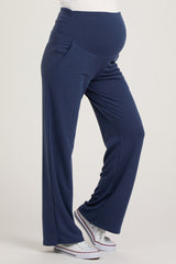 Navy Maternity Yoga Pants