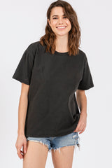 Charcoal Short Sleeve Top