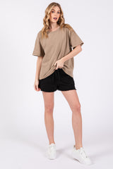 Mocha Short Sleeve Top