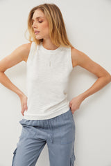 Ivory Knit Sleeveless Top