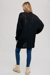 Black Knit Cardigan