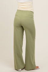 Light Olive Maternity Trousers