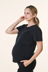 Black Bravado Lift Up Nursing/Maternity Top