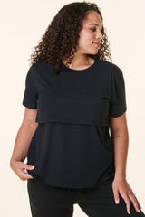 Black Bravado Lift Up Nursing/Maternity Top