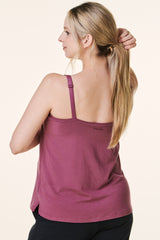 Plum Bravado Drop Front Maternity Nursing Tank