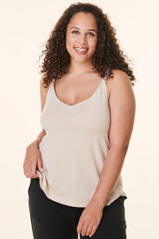 Cream Bravado Drop Front Nursing Tank