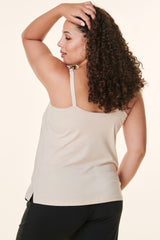 Cream Bravado Drop Front Nursing Tank