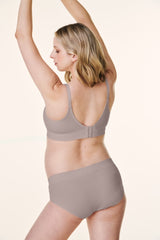 Taupe Bravado V-Neck Maternity Nursing Bra