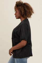 Charcoal Vintage Wash Oversized Tee