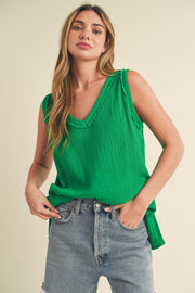 Green Knit Tank