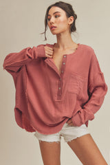 Mauve Thermal Top