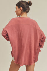 Mauve Thermal Top