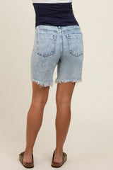 Light Blue Super Distressed Shorts