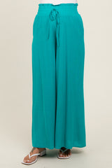 Jade Wide Leg Smocked Lightweight Maternity Pants