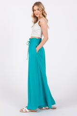 Jade Wide Leg Smocked Lightweight Pants