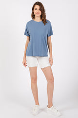 Light Blue Dolman Sleeve Top