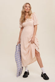 Peach Maxi Dress