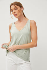 Mint V-Neck Tank Top