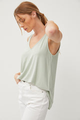 Mint V-Neck Tank Top