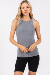 Grey Heathered Maternity Tank Top