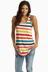 Multi-Colored Striped Tank Top