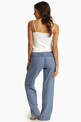 Blue Linen Pants