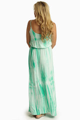 Mint Green Tie Dye Maxi Dress