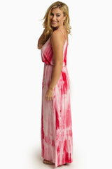 Pink Tie Dye Maxi Dress