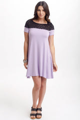 Lavender Lace Top Dress