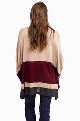 Mocha Multi-Color Colorblock Top