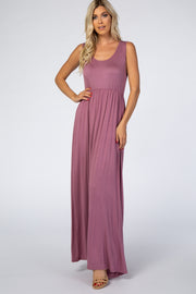 PinkBlush Mauve Basic Sleeveless Maxi Dress